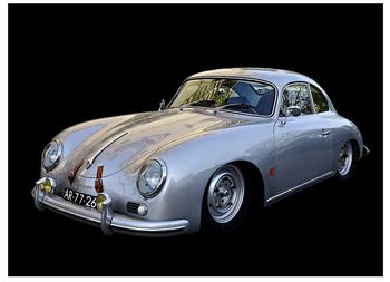 Porsche 356 grise by F. LORIEN