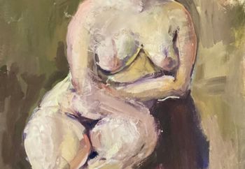 Nude Huile par Jacqueline Rosedalen