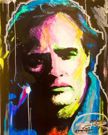 Pop art Marlon Brando von Marion Moulin