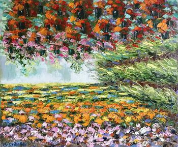 Dans les serres du jardin de Monet by Michel Cribelier