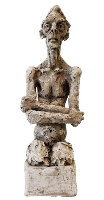 Homme assis by Marie-Thérèse Tsalapatanis