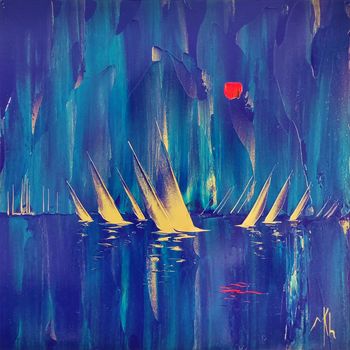 Blue, gold and a little bit of orange regatta von Mikha