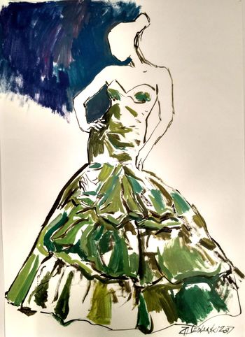 Etude pour une robe 7 by Jivko Sedlarski