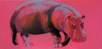 Hippopotame rose par Christelle Zacchero