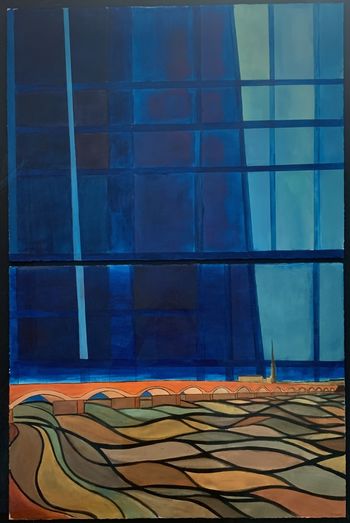 Le pont de pierre by Pierre Carret