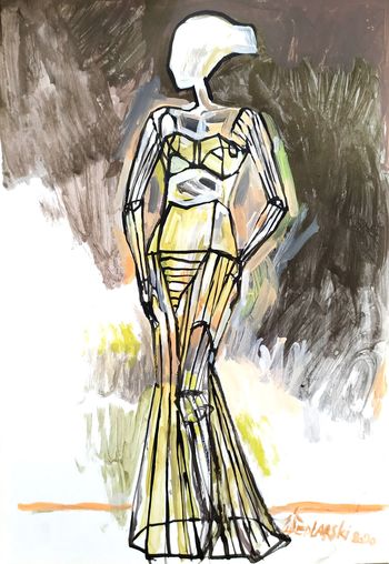 Portrait d'une robe 2 by Jivko Sedlarski