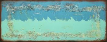 Once Twice Turquoise Landscape von Ronald Hunter
