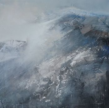 Montagne dans la brume par Françoise Bellière