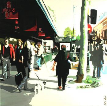 La dame au petit chien by Clotilde Nadel