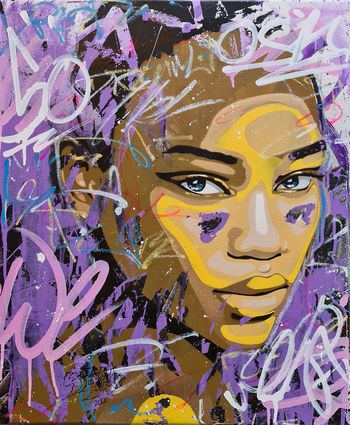 Purple graff by Yoann Bonneville YBA