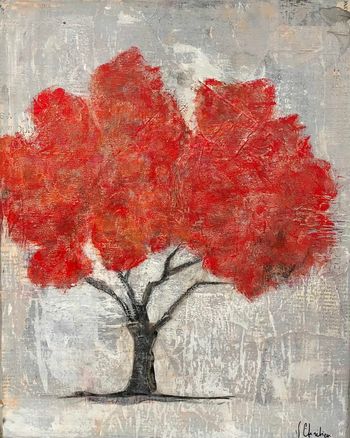 Arbre rouge par Valérie Chrétien