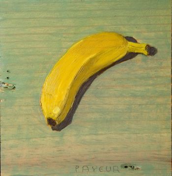 nature morte de banane sur planche de pin by Olivier Payeur