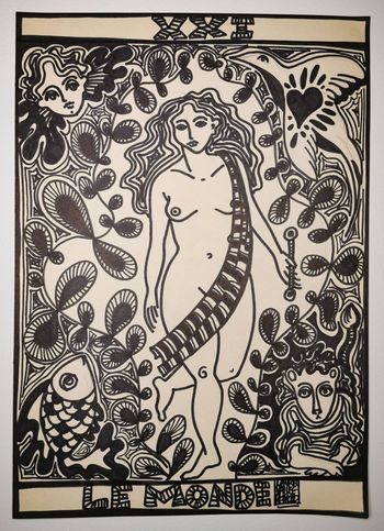 Tarot "le monde" von Laura Vallée Remond