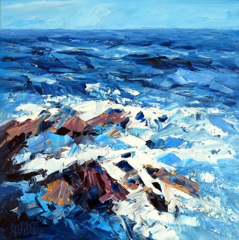 Écume dans les rochers par Michaël LEFEVRE