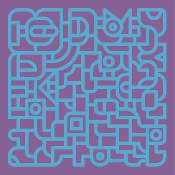 Light blue on purple by VISUALIZED