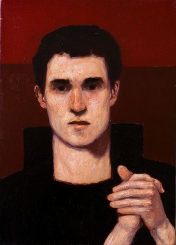 portrait impressioniste sur fond sombre von Olivier Payeur