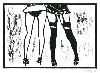 Stockings 8 (black) von Claire Moog