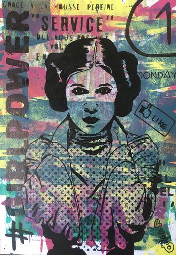 Leïa von Misako Street Art