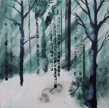 Forêt glauque von Sandrine Grimaud-Lebeaux