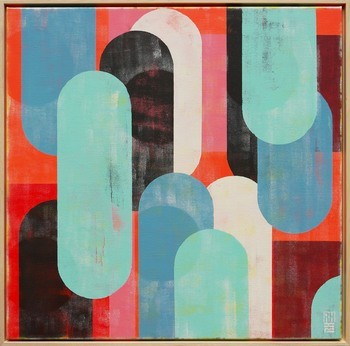 Traffic Mint & Pink von Ronald Hunter