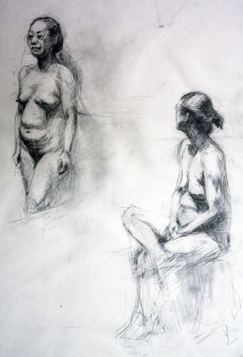 Nus - dessin académique par Jacqueline Rosedalen