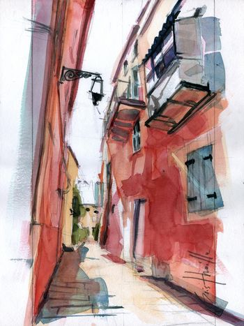 Ruelle ocre rouge von Jean-Marc Bristhuille