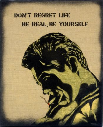 Don't regret life, be real, be yourself par Erik Bonnet