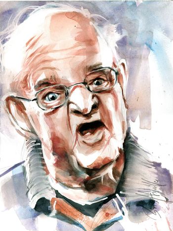 Le vieux qui fait la grimace 1 par Jean-Marc Bristhuille