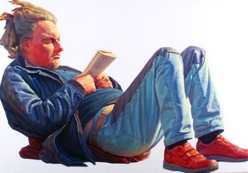 Sleeping with a book by Arthur Djoroukhian