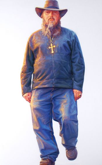 Man with a cross by Arthur Djoroukhian