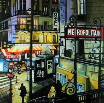 Métro lamarck caulaincourt par Clotilde Nadel