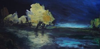 Fleuve. nuit. par Ingrid Stübinger