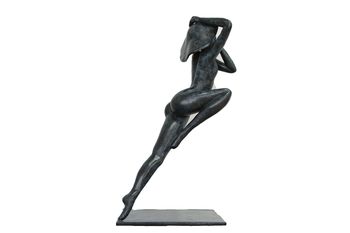 Delphine bleue bronze by Christian Candelier