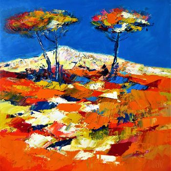 Les arbres sur la colline by Michaël LEFEVRE