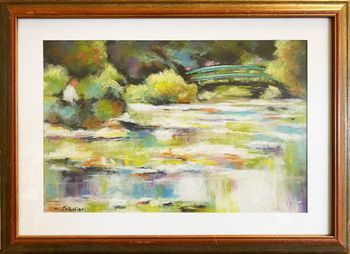 Pont japonais sur l'étang de Monet by Michel Cribelier