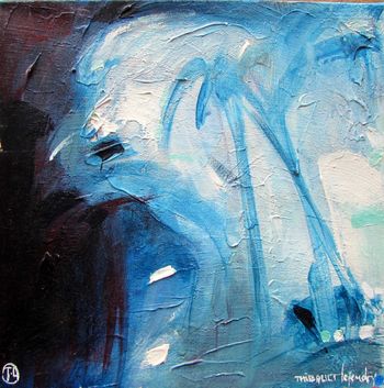 Vague bleue by Thibault Lepeudry