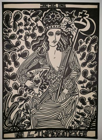 Tarot "l'impératrice" by Laura Vallée Remond