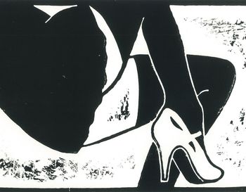 Stockings 7 (black) par Claire Moog