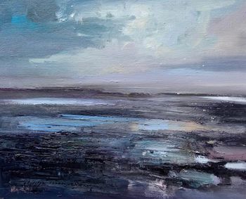 Contre jour sur le Men-du à Carnac 1 von Philippe Perennou