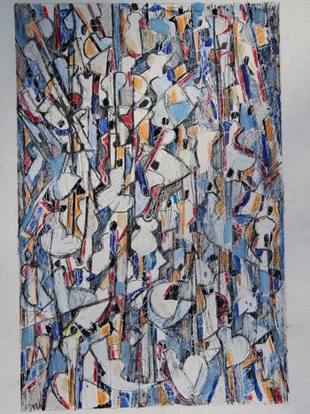 Rassemblement bleu 2 par Francis Gonnet