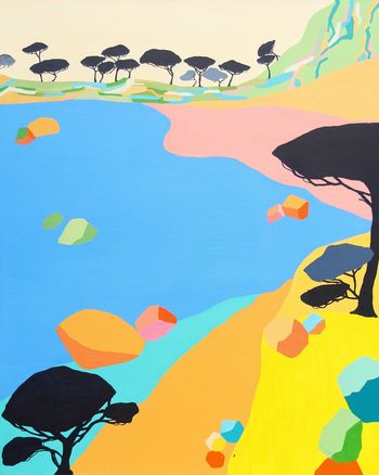 La plage rose by Vincent Gabin