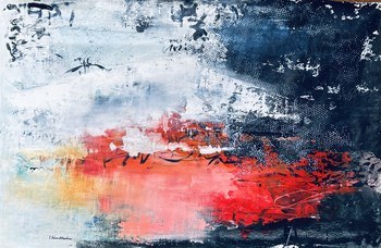 Sur la route de la soie II , Oasis von Isabelle Schenckbecher