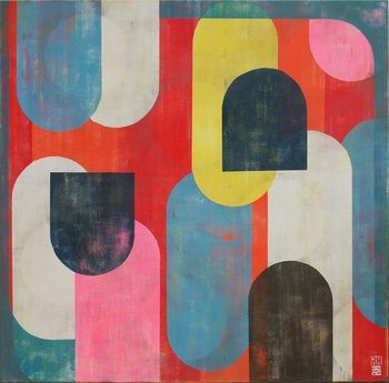 Traffic Full Color Pink von Ronald Hunter