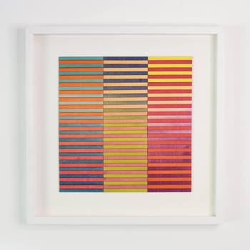 Three Panel Stripe ombre by Amelia Coward