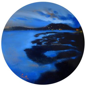 Away XIV : heure bleue sur le chenal by Agnès Guillon