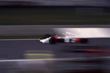 En route vers la victoire pour Ayrton Senna. F1 par Leroyphoto