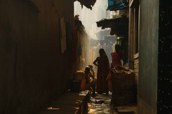 Ruelle de Calcutta. Inde von Leroyphoto