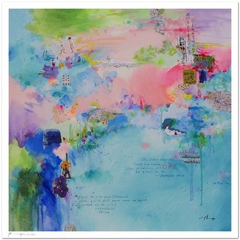 Amazing day in Paris - Impression d'art par Xiaoyang Galas