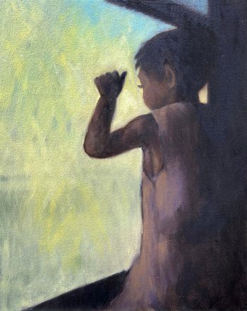 Diane à la fenêtre by Barbara Petit Lisy