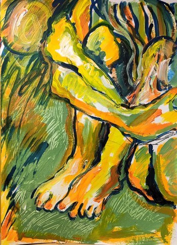 Nu vert par Philippe Marlats